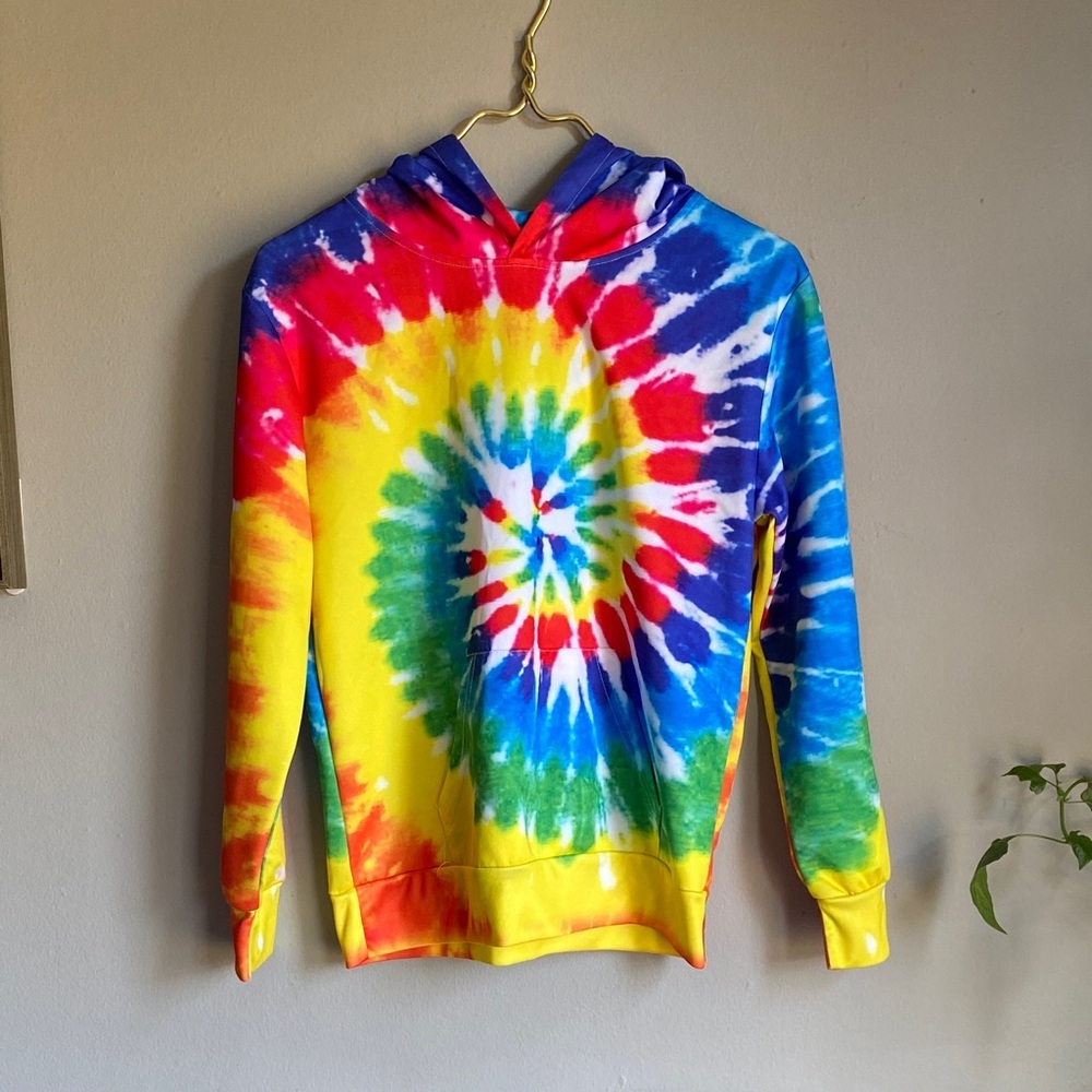 Vibrant Spiral Tie-Dye Sweatshirt